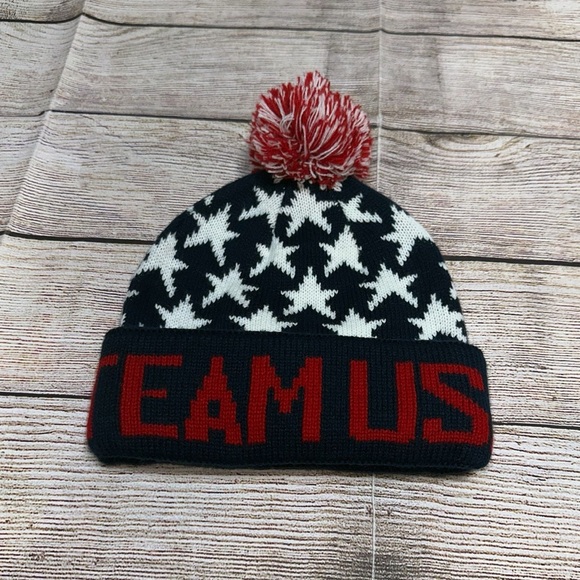 Team Apparel Red, White and Blue Team USA Knit Beanie - Picture 8 of 8